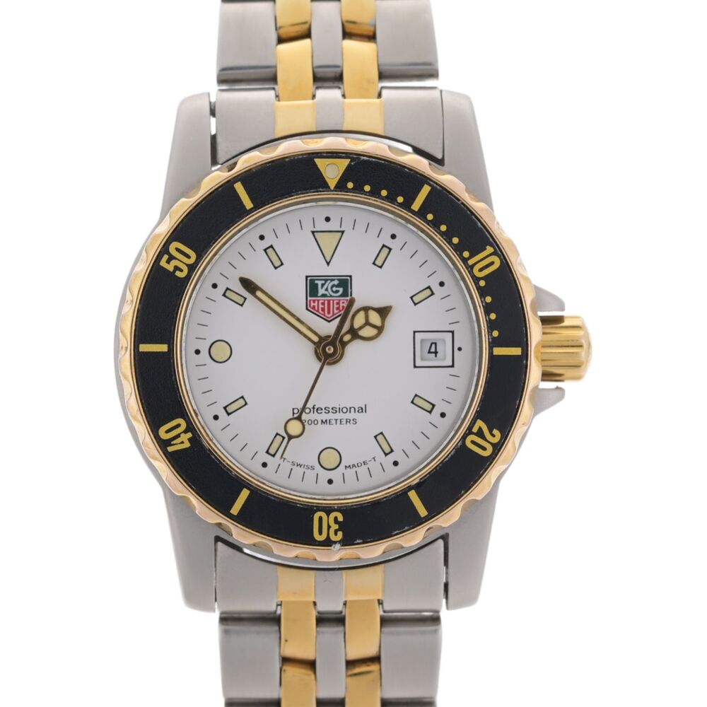 TAG Heuer Professional 1500 WD1422 White Dial 28mm Gold & Steel Ladies Watch